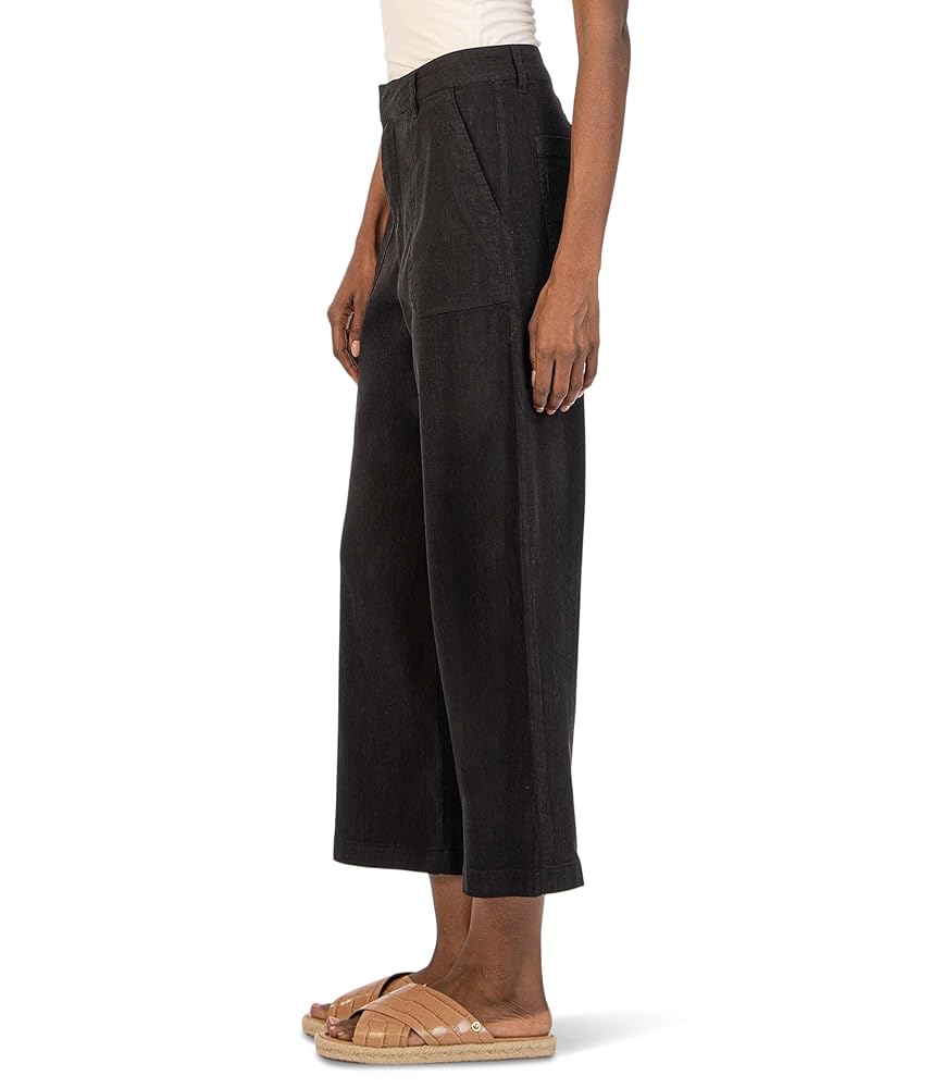 KUT from the Kloth Topaz-Wide Leg Pant W/Porkchop Pockets